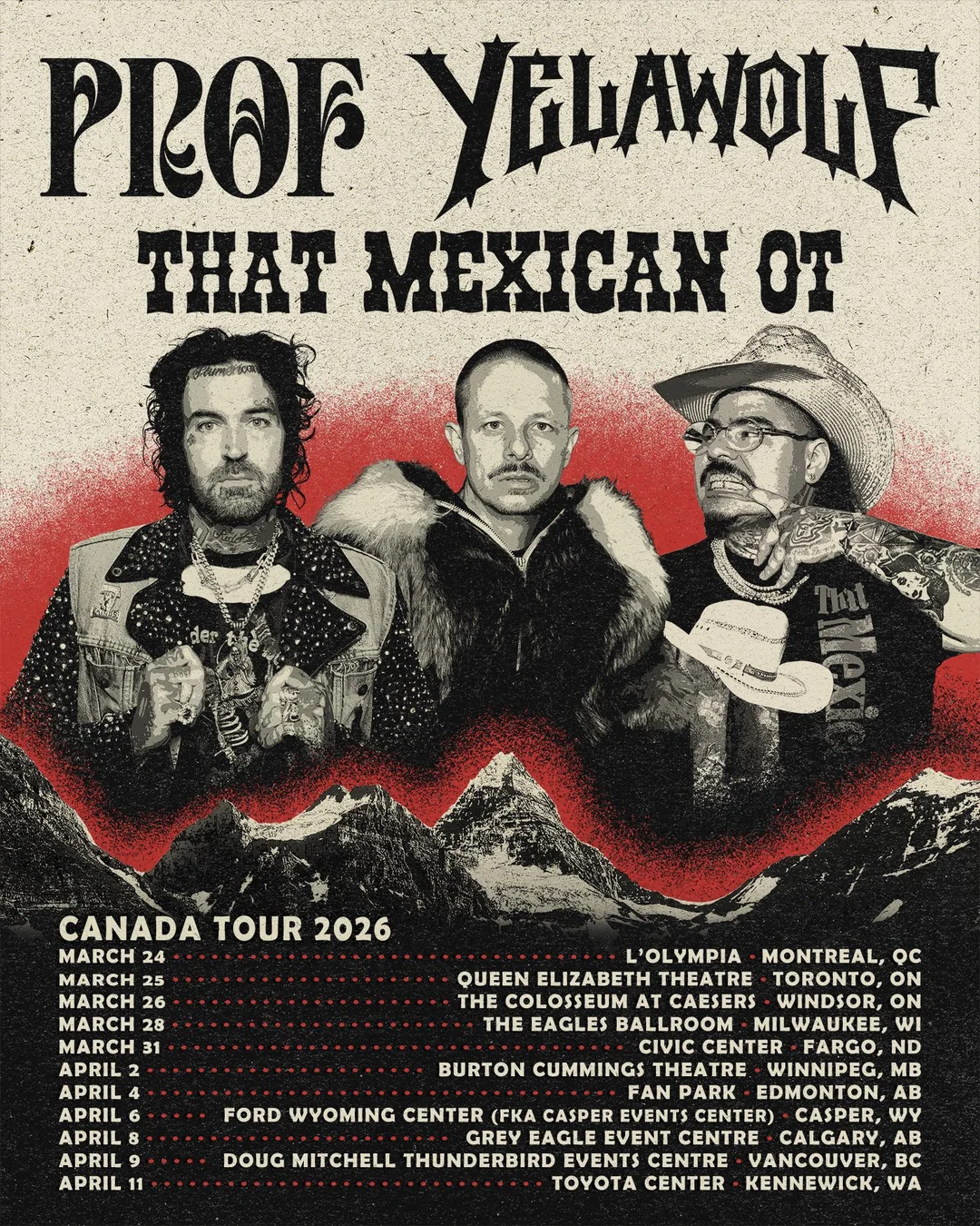 Yelawolf 2026 concert poster